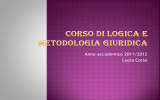 CORSO DI LOGICA E METODOLOGIA giuridica13