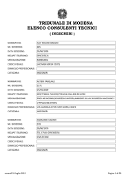 ingegneri - Tribunale di Modena