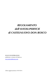 regolamento aviosuperficie - Aero Club Castelnuovo Don Bosco