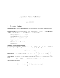 Appendice: Forme quadratiche