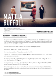 WWW.MATTIABUFFOLI.COM FOTOGRAFO / VIDEOMAKER