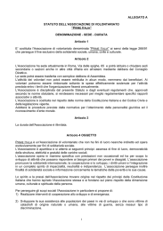 ALLEGATO A STATUTO DELL`ASSOCIAZIONE DI