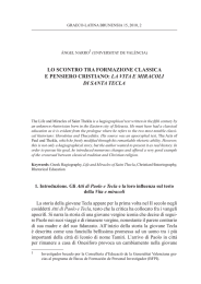 La vita e miracoLi di Santa tecLa