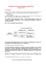 Strategie di base del marketing secondo Porter.