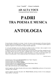 antologia testi Padri tra poesia e musica