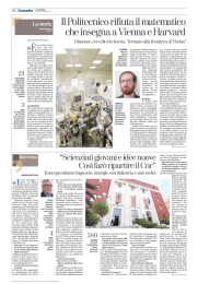 Il Politecnico rifiuta il matematico che insegna a Vienna e Harvard