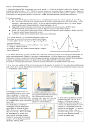 Esercizi: conservazione dell`energia 1. Un carrello di massa 300g