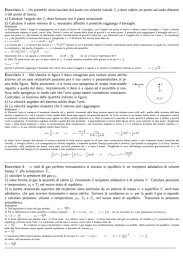 Esercizio 1 - Un proiettile viene lanciato dal suolo con velocit`a