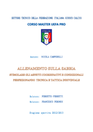 allenamento sulla sabbia