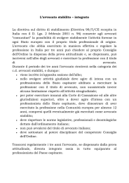 L`avvocato stabilito &ndash; integrato La direttiva sul diritto di stabilimento