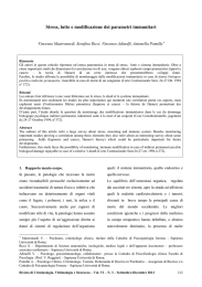 Stress, lutto e modificazione dei parametri immunitari