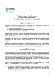 Regolamento Aziendale per il conferimento Incarichi