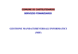 gestione mandati/reversali informatici (mif)