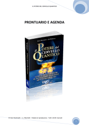 prontuario e agenda - Il Potere del Cervello Quantico