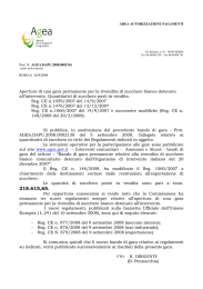 Apertura di una gara permanente per la rivendita di zucchero