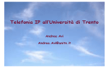 Telefonia IP all`Università di Trento