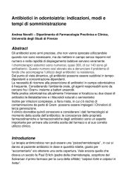 Antibiotici in odontoiatria: indicazioni, modi e tempi di