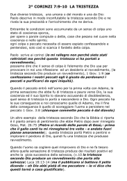 2&deg; corinzi 7:9-10 la tristezza