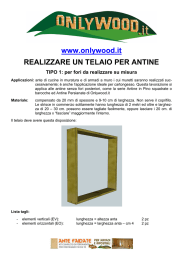 Come realizzare un telaio x antine