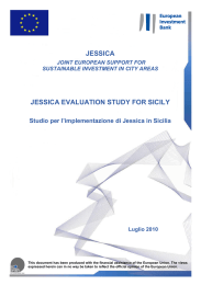 Studio per l`implementazione di Jessica in Sicilia