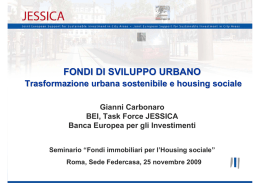 fondi di sviluppo urbano