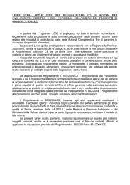 LINEE GUIDA 853 - Regione Campania Assessorato Agricoltura