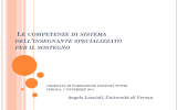 Le competenze di sistema dell`insegnante per il sostegno