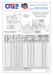 DIMENSIONI E TOLLERANZE
