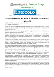 Esternalizzato a 50 anni. E dire che lavoravo a