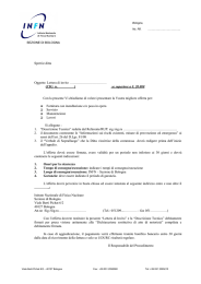 Spett.le ditta Oggetto: Lettera di invito