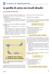 Le perdite di carico nei circuiti idraulici