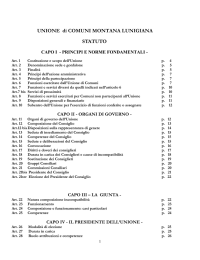 UNIONE di COMUNI MONTANA LUNIGIANA STATUTO