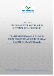 DRG 042 “INIEZIONE INTRAVITREALE DI SOSTANZE