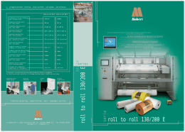 roll to roll 130/200 E roll to roll 130/200 E