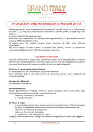informazioni utili per spedizioni di merci in qatar