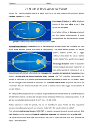 Il Moto di Rivoluzione dei Pianeti