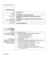 FORMATO EUROPEO PER IL CURRICULUM VITAE