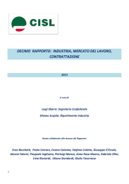 X Rapporto sull`Industria in Italia