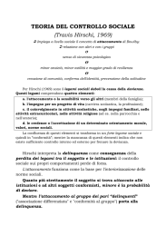 TEORIA DEL CONTROLLO SOCIALE (Travis Hirschi, 1969)