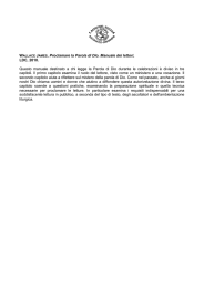 WALLACE JAMES, Proclamare la Parola di Dio. Manuale dei lettori