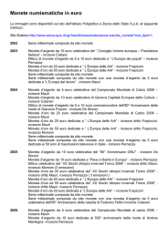 Monete numismatiche in euro