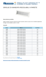 Griglie Di Mandata Regolabili A Parete | Tecnogas