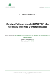 Guida all`attivazione dei MMG-PDF alla Ricetta Elettronica