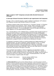 Comunicato stampa Sorengo, 1 giugno 2016 Oggi a Lugano il 103