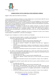 Istruzioni email federali