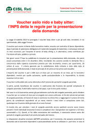 Voucher asilo nido e baby sitter: l`INPS detta le regole per la