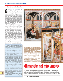 «Rimanete nel mio amore»