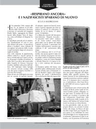 «RESPIRANO ANCORA» E I NAZIFASCISTI SPARANO DI NUOVO