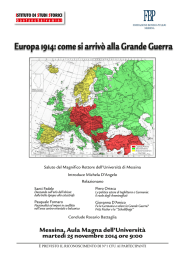 Europa 1914: come si arrivò alla Grande Guerra