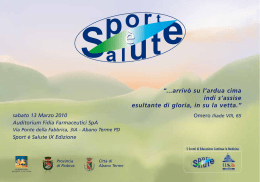 “...arrivò su l`ardua cima indi s`assise esultante di gloria, in su la vetta.”